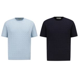 [리얼지오지아]4컬러] 워셔블 꽈배기 라운드니트 ADF2ER1903