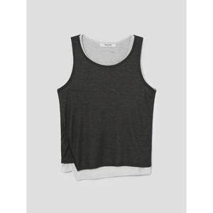 (125742MQBH) [에잇세컨즈] 레이어드 슬리브리스탑  카키