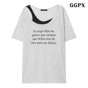 [GGPX]레터링 썸머 반팔티셔츠 (GPCLW003D)