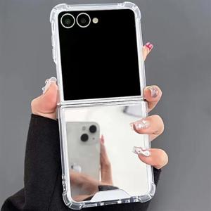 갤럭시Z플립7 제트지 컬러 범퍼 젤리 거울 미러 핸드폰 케이스