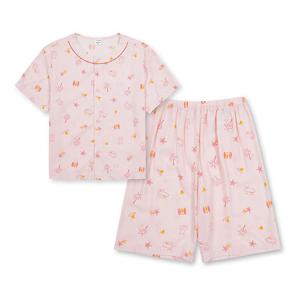 [탑텐키즈]공용) 쿄니 라운드넥 레이온 5부 파자마 셋업 (MKF5UI3013)