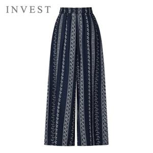 에스닉 나염 와이드 밴딩 팬츠_INI5M1PT7361