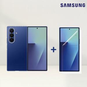 삼성전자 정품 갤럭시Z폴드7 슬림 클리어 케이스 변색 스크래치 방지 투명케이스 보호 커버 AR 액정보호필름 2매 포함 EF-AF966 N