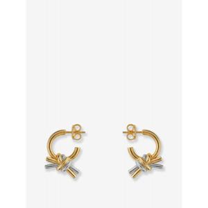 [BOTTEGA VENETA] 라프리마 여성 쥬얼리 매듭 실버 귀걸이 838167 V507D8119 SILVER/YELLOW 골드 /12