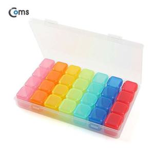 Coms 다용도 PVC 수납함 알약통 28칸