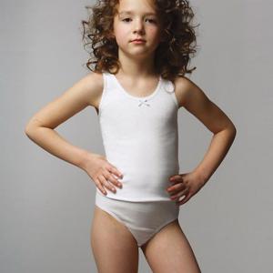 [트라이]트라이 TRY 키즈 여아 순면 민소매 런닝 백색