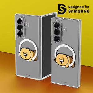 삼성정품 갤럭시Z폴드7 카카오프렌즈 춘식이 클리어 버라이어티 마그넷 맥세이프 케이스 투명케이스 GP-FPF966 N