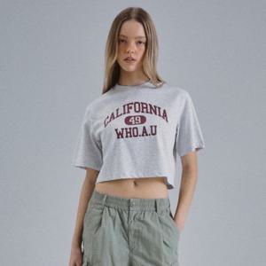 [후아유]여성 Campus Loose Crop T-Shirt WHRPF2451F