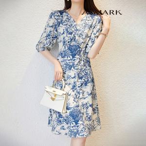 ATMARK 페인플라워브이넥미니원피스_AA53OP059G