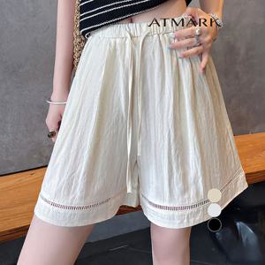 ATMARK (88까지)밴딩소프트린넨숏팬츠_AA53PT045G