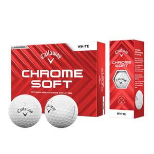캘러웨이 크롬소프트 3피스 골프공 12구 화이트