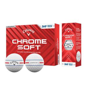 캘러웨이 크롬소프트 360도 트리플트랙 3피스 골프공 12구 화이트