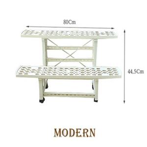 모던 이동식 화분 정리대 2단 인테리어 진열대 선반