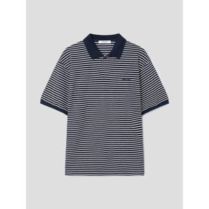 (265742BY6R) [에잇세컨즈] 스트라이프 피케 반소매 티셔츠  네이비