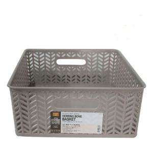 헤링본 직사각 바스켓5호(색상랜덤)