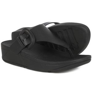 [정품] 핏플랍 루루 커버드 버클 레더 블랙 여성 토 포스트 (HG9-001)