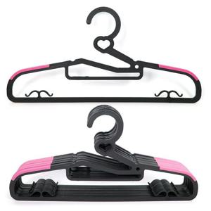 논슬립옷걸이 하트 핑크 10P