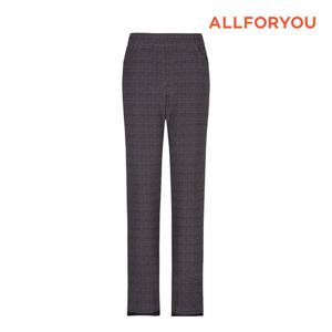 [올포유] 23FW 여성 밴딩 융본딩 체크 세미스키니 팬츠 AWPTM9381-505