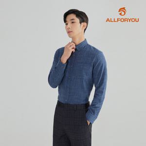 [올포유] [모델착장] 남성 잔프린트 버튼 다운 셔츠 AGBSL7421-913_G
