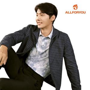 [올포유] [모델착장] 남성 로고플레이 전판 프린트 카라 티셔츠 AMTYL7271-190_G