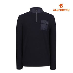 [올포유] 남성 우븐 패치 가슴 포켓 반집업 티셔츠 AGTHL9151-915