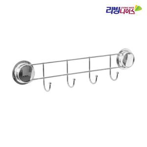 리빙나이스 강력 흡착 벽걸이 욕실걸이 옷행거 옷정리 행거 수납 정리 욕실걸이 수건걸이 수건행거 욕실악