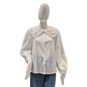 [파파야]빅카라 펀칭 블라우스(PNPRBL016B)