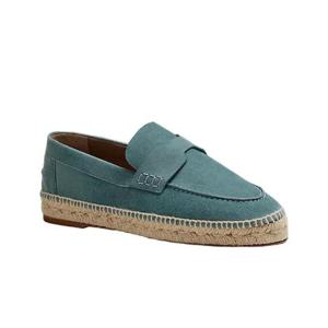 에르메스 트립 에스파드리유 스웨이드 고트스킨   블루 피네드 H211138Z6U