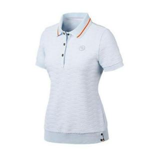 엘르골프 세이브존01 여성 자카드 조직감 폴로 반팔 티셔츠 6I45207 801