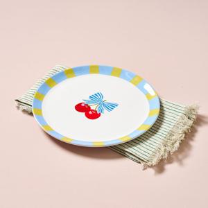 [모던하우스] 리본체리 멜라민 원형접시 D20