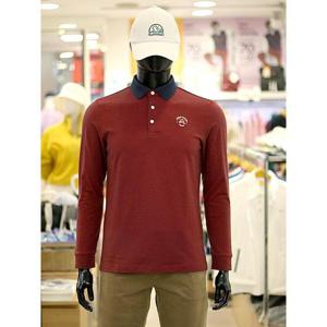 루이까스텔 세이브존03 남성 골프 가을 기모 스트라이프 배색 카라 티셔츠 AG7METS909A