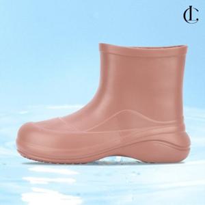엘케이트 여자 레인부츠 방수 미들기장 키높이 장마철 장화 LSS524