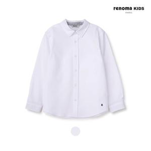 [레베끌레][레노마키즈] 긴팔 베이직 화이트 셔츠 남방 / R2405B