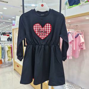 [래핑차일드]래핑차일드(모다진주) (BK)하트 저지원피스 85A29-5