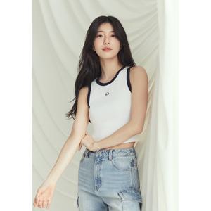 [게스(진)]여성 립 배색 나시티 OO2K2472