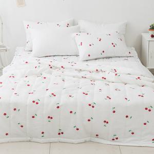 [샤이닝홈]더블리 샤인체리 시어서커 간절기 여름이불 SS