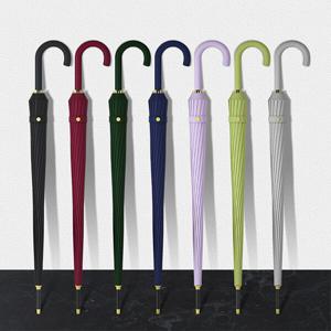 [포유매트]포유렐라 롱핸들 파스텔 튼튼한 대형 장우산 우산