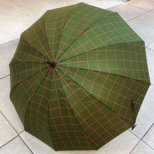 [애슬릿][애슬릿]비비드 체크 튼튼한 장마 태풍 장우산