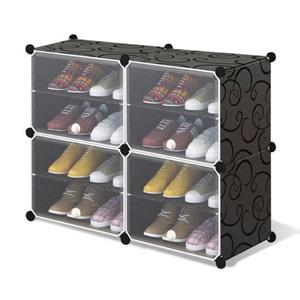 큐브 신발장 조립식 현관 신발정리대 보관함 2열4단 조립식신발장 현관신발장 현관신발정리대 좁은현관신발장 신발정리함 신발장정리대 신발수납장