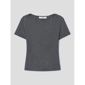 (125842MQ5R) [에잇세컨즈] 스트라이프 보트넥 저지탑  네이비