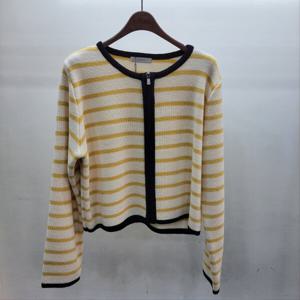 [반에이크]운드 단가라 지퍼 가디건 (VB42KCQ311Z)_GJA