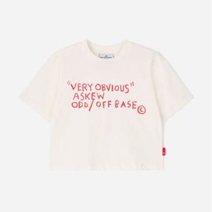 [클라이드]여성 레터링 크롭반팔 티셔츠 FMBTS782F