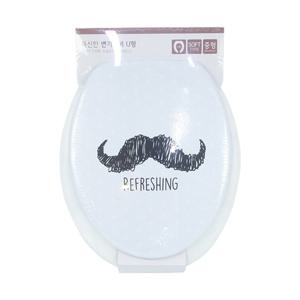 샤바스 리플레싱 수염 소프트 변기커버 U형 중형 변기커버 변기용커버 변기덮개 변기용덮개 가정용변기커버