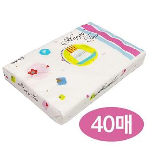 해피타임 미용화장지(40매입)평판화장지 여행용티슈