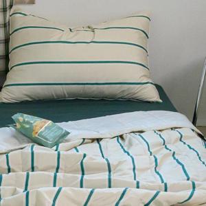 해피니 이불베개세트 레트로 M2 듀라론 냉감 이불 베개 SS (그린)