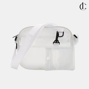 엘케이트 여성 투명 PVC 크로스백 비치백 방수 물놀이가방 파우치키링 클리어백 LAJB020