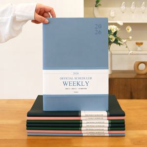 2026 오피셜 빅 위클리 스케줄러 날짜형 A4 주간 업무용