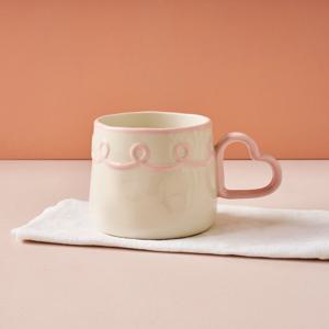 [모던하우스] 슈가타르트 하트핸들 머그 360ML 핑크