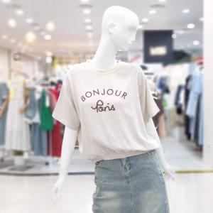 [ab.f.z]루즈핏 레터링 린넨 반팔 티셔츠 FSPHZ3K34H