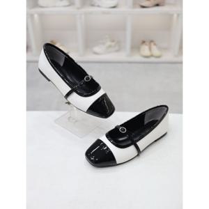 [코디엘루]가죽 스퀘어 에나멜 메리제인 플랫 단화 1cm CDMD5002